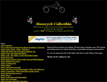 Tablet Screenshot of motorcyclecollectibles.com